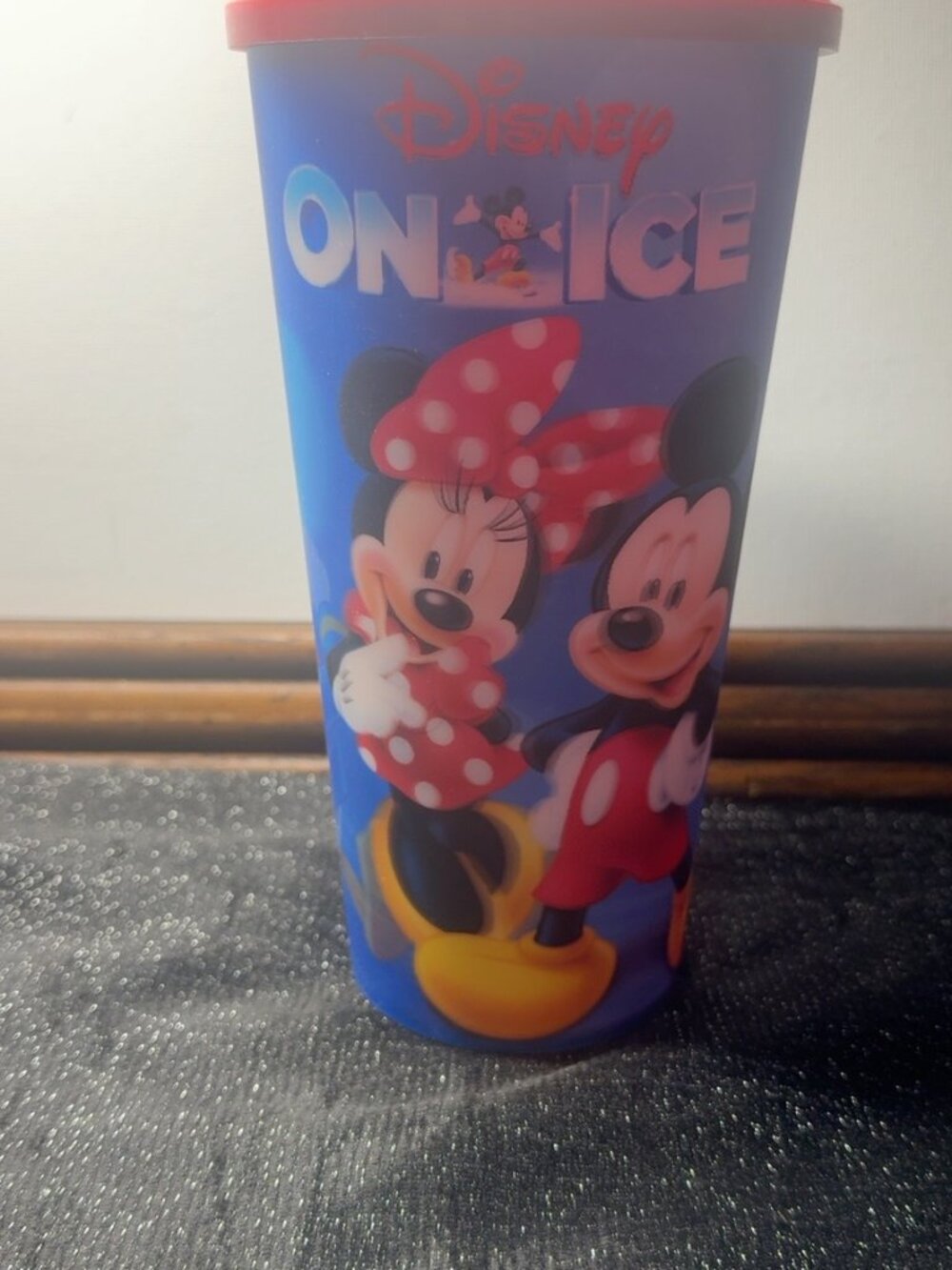 Disney On Ice Mickey Minnie Donald Goofy Souvenir Cup With Lid